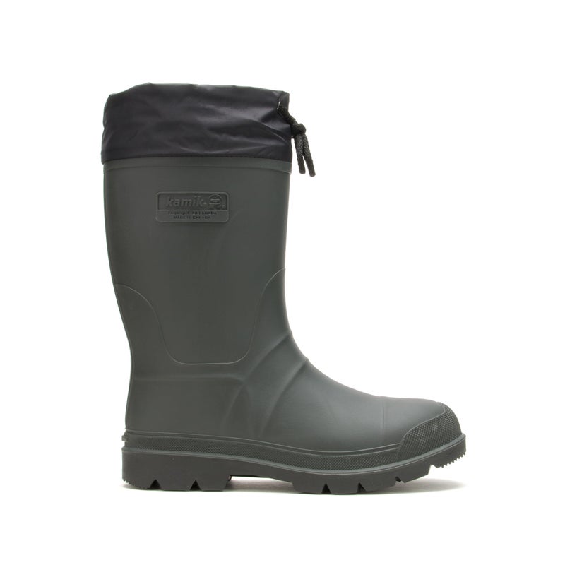 Kamik Forester Insulated Rubber Hunting Boots - Waterproof Insulated Boots for Men - Slip-Resistant Outsole for Hunting - Snow Shoes with Removable Liner - Mid-Calf Height - Khaki/Black - 7