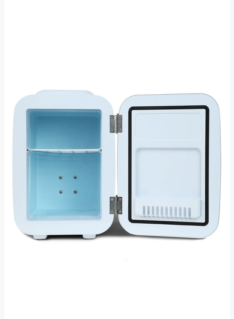 Bonhomie VYBE Mini Makeup Fridge, Portable Cosmetic Refrigerator, Used for Beauty Skin Care in Home and Car 4 L