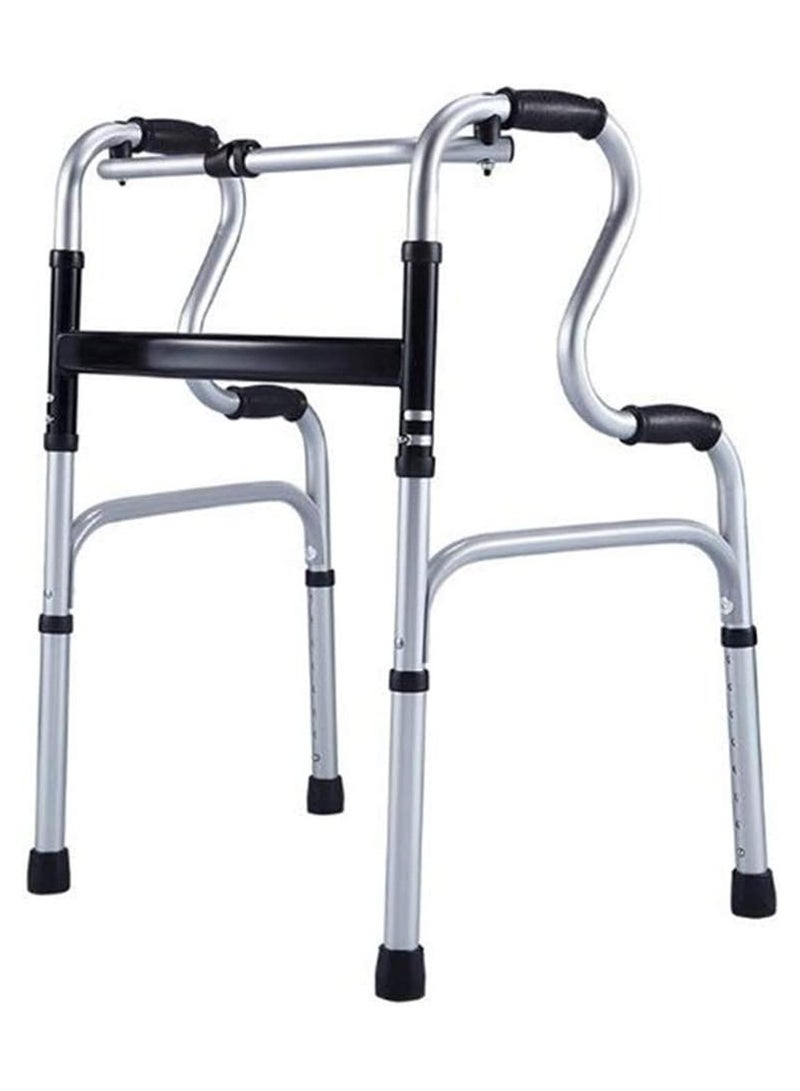DubaiGallery Elderly Foldable Rehabilitation Walker Adjustable Walking Assist Aluminum Alloy Standing Frame Disabled Mobility Training Tools - Image 1