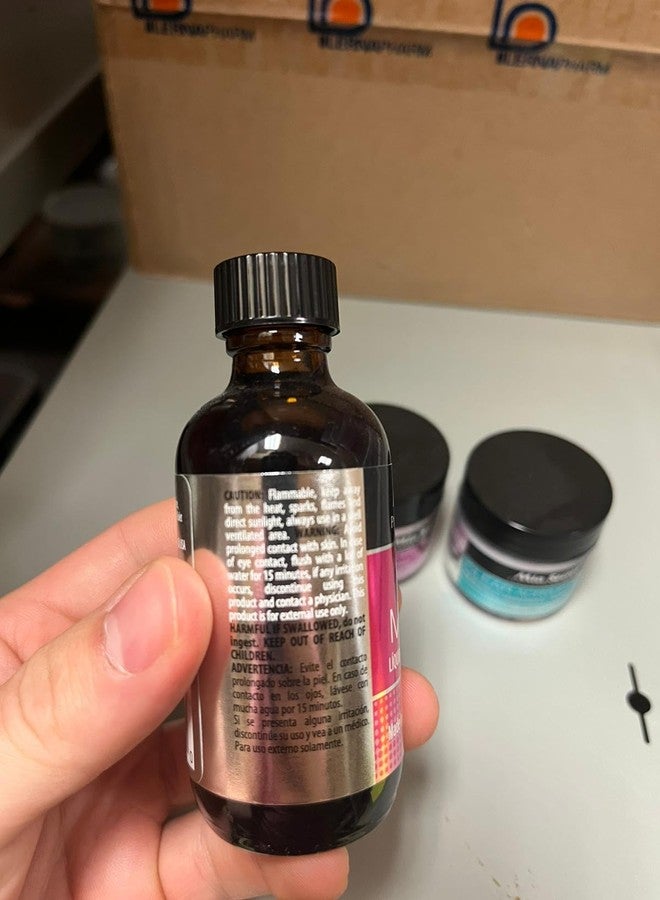 Mia Secret SECRET 2oz LIQUID MONOMER + 1oz CLEAR + 1oz PINK ACRYLIC POWDER NAIL ART - Image 5