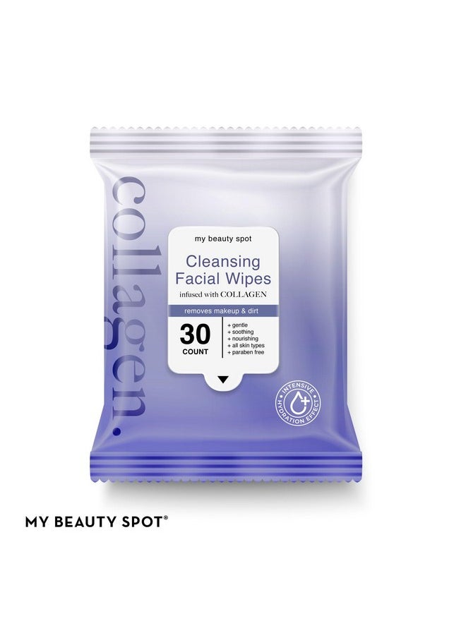 My Beauty Spot 4 Pack Face Wipes For Women Cleansing Makeup Remover Wipes With Vitamin C Collagen Retinol Rosehip Oil 120 Pcs Face Cleansing Wipes  - Image 3