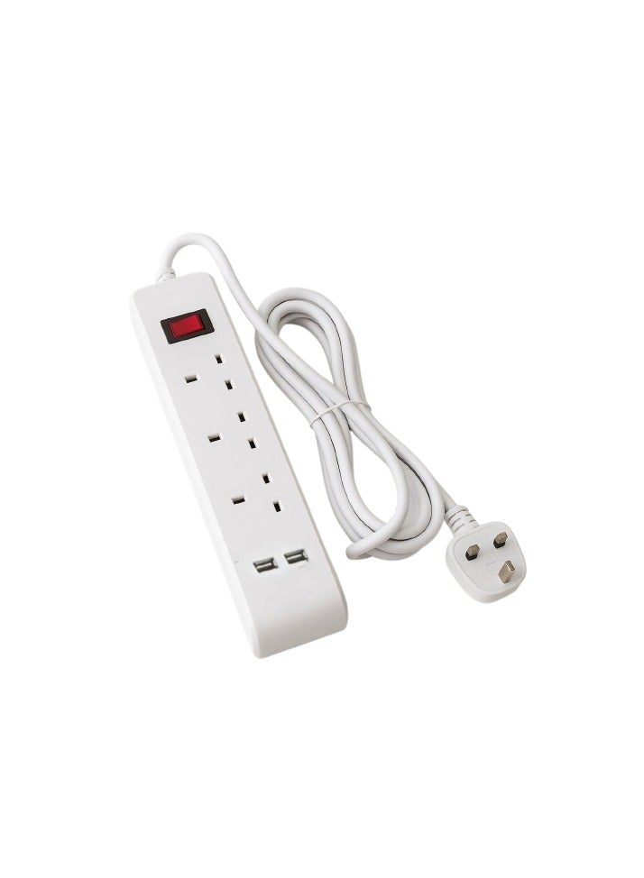 Hi Max Multiple Cord Extension Set 5M with 2 USB Charging Ports, 2990W Power, Overload Protection, Heat Resistant 750°C, All Copper Wiring, SASO Certified – Original - Image 3