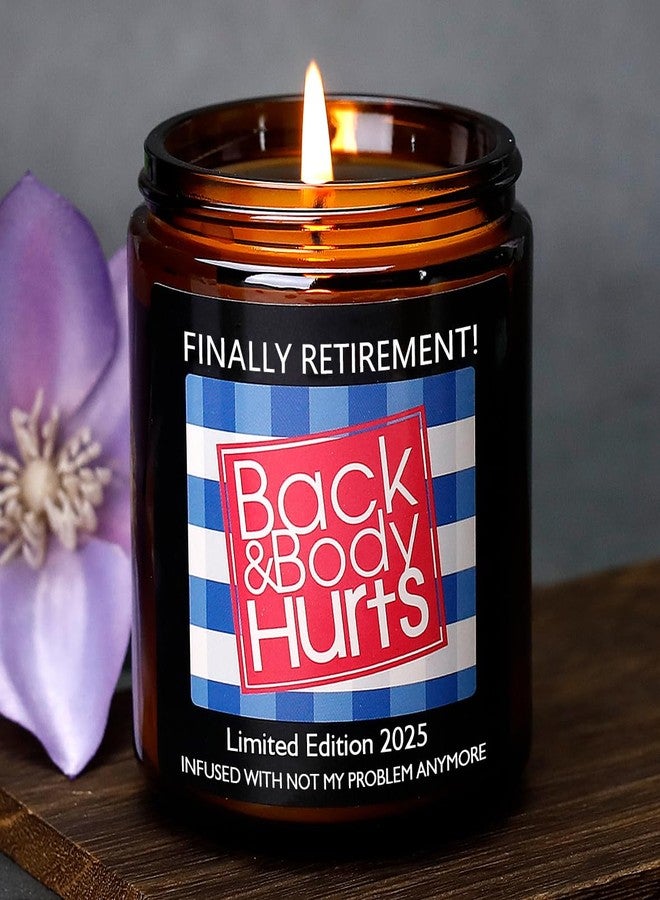 Friectavy Best Retirement Gift for Woman Men, Funny Retirement Gifts for Men Women 2025 Happy Retirement Party Decorations, Retired Gifts for Women Lavender Candle Gifts for Teacher Nurse Coworker Friends Her - Image 1