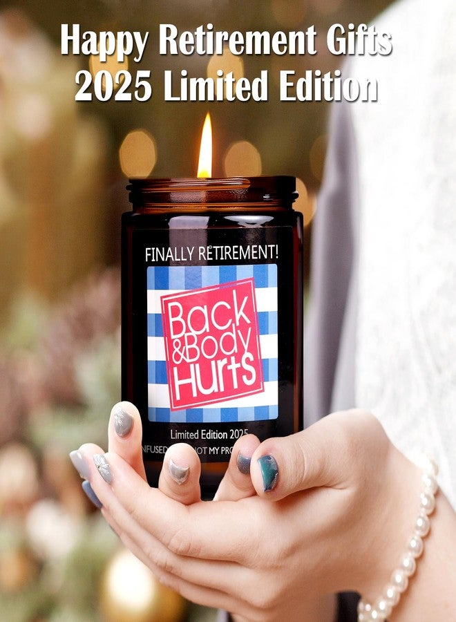 Friectavy Best Retirement Gift for Woman Men, Funny Retirement Gifts for Men Women 2025 Happy Retirement Party Decorations, Retired Gifts for Women Lavender Candle Gifts for Teacher Nurse Coworker Friends Her - Image 2