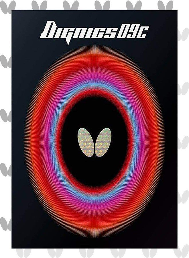 BUTTERFLY Dignics 09C - 1.9/2.1mm Red/Black Inverted Table Tennis Rubber - Pro Choice for Timo Boll - Image 1