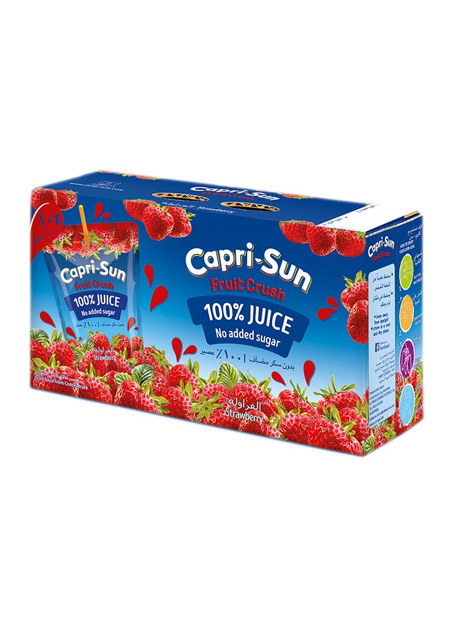 Capri-Sun Fruit Crush Strawberry Juice 10 x 200ml 