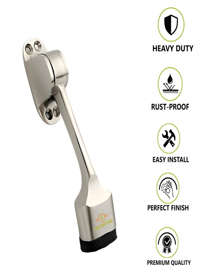 Growfynd Premium 6 inch Door Stopper Rubber Powerful Working with Screw | Wooden Door Stoper to Stop Door for All Door Home | Office | Hotel (CP, Pack of 4) - Image 2