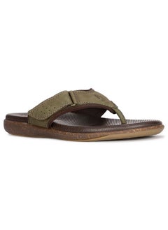 Hush Puppies Henery Thong Ndm Mens Casual Slippers In Green (7 Uk)