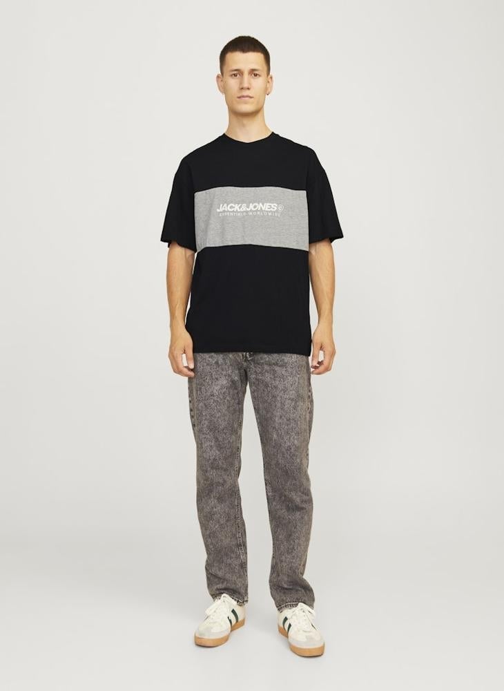 JACK & JONES Colour Block Regular Fit T-Shirt - Image 4