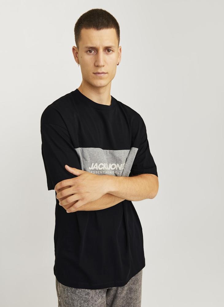 JACK & JONES Colour Block Regular Fit T-Shirt - Image 3