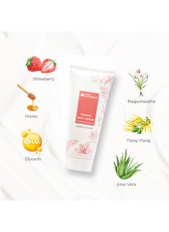 Pure Elements Strawberry Body Scrub, Strawberry Body Scrub With Ylang Oil For Exfoliating And Skin Softening  - Image 3