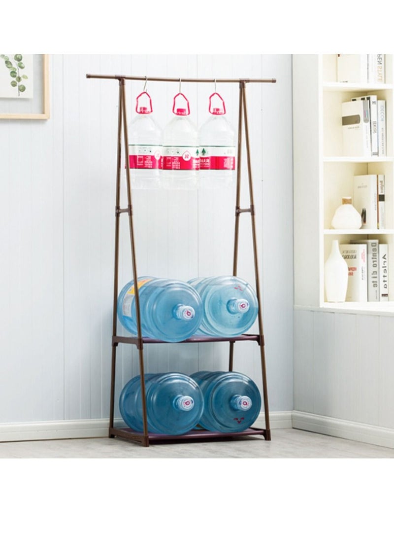 Arabest Multifunctional Triangle Coat Rack with Wheels - Black  - Image 2