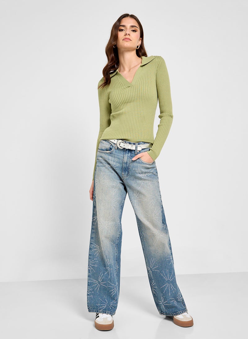 ONLY Knitted Polo Pullover  - Image 4