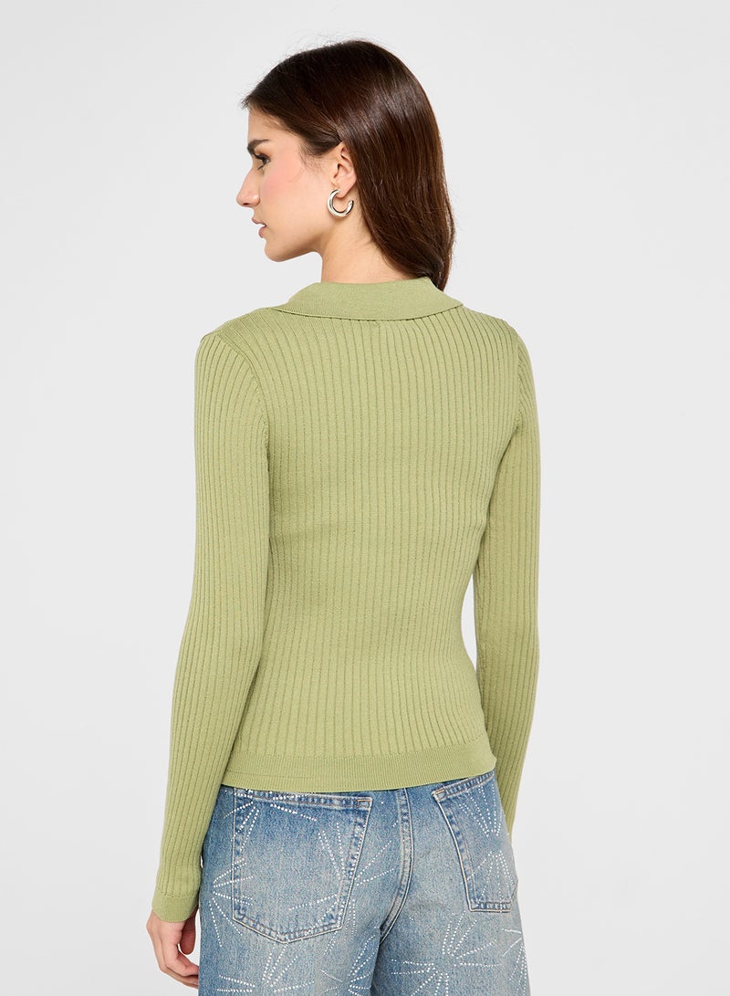 ONLY Knitted Polo Pullover  - Image 2
