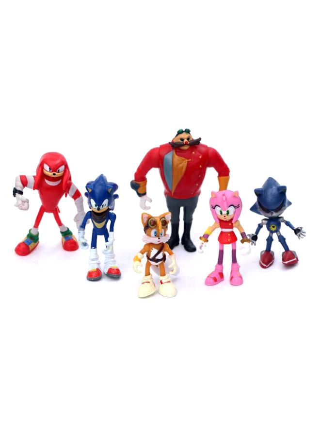 NIBEMINENT 6-Piece Sonic Figures Hedgehog Toy Set 5 x 7centimeter - Image 2