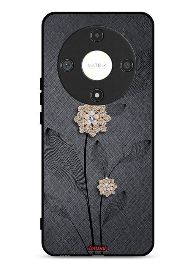 Tolwak Honor X9b 5G Protective Case Cover Diamond Flowers Art - Image 1
