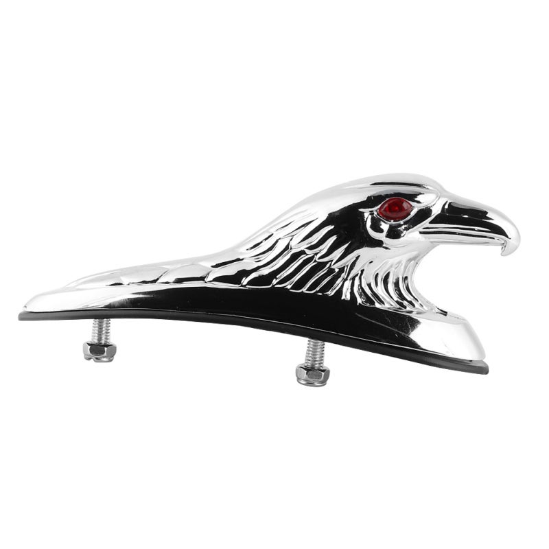 Motorcycle Mudguard Ornament 6mm Bolts Vivid Eagle Head Statue With Red Eyes - Fender Ornament Aluminum Chrome Gold Finish for Suzuki - Image 2