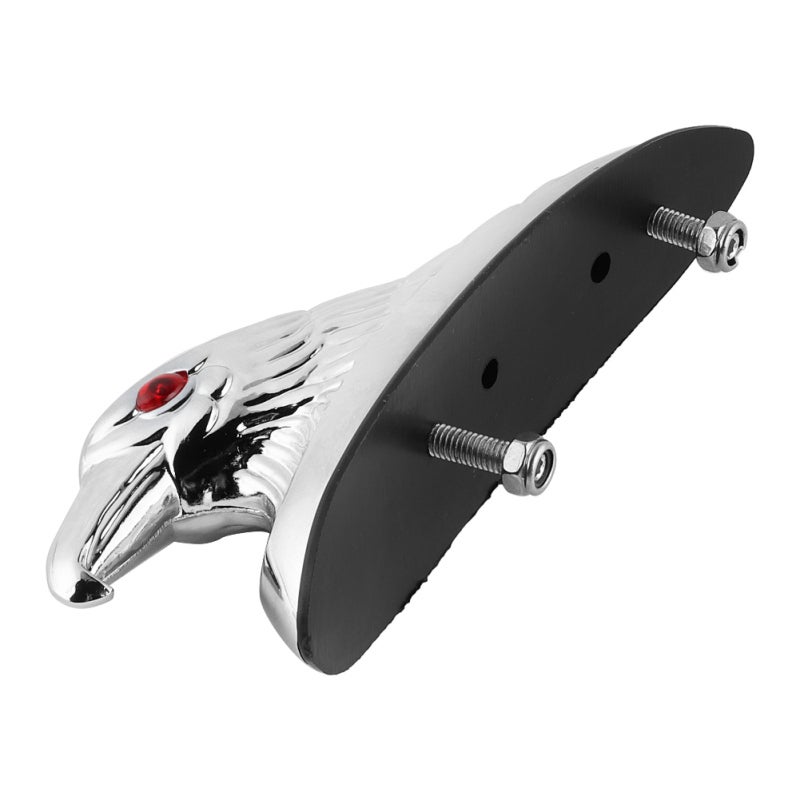 Motorcycle Mudguard Ornament 6mm Bolts Vivid Eagle Head Statue With Red Eyes - Fender Ornament Aluminum Chrome Gold Finish for Suzuki - Image 3
