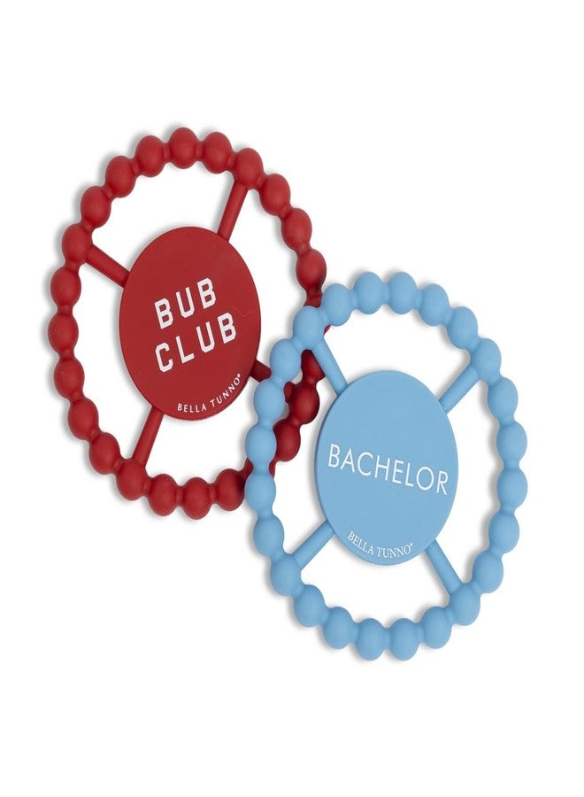 Bella Tunno Baby Teether by Bella Tunno, Silicone Teethers for Babies 3-6 Months, 6-12 Months, Baby Toys, Pacifier, Teething Relief, Boys, Girls, Bachelor/Bub Club Set - Image 1