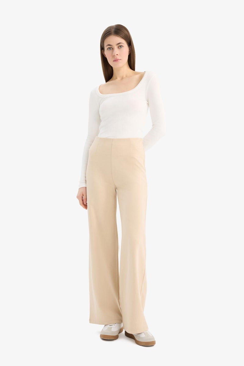 DeFacto Woman Standard Length Basic Wide Leg Sweatpants - Image 5