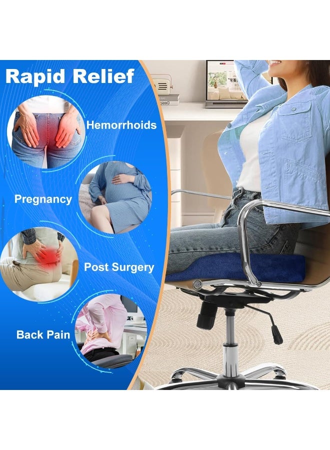 Arabest Memory foam seat cushion, massage donut pillow, relieves hemorrhoids, hip-lifting yoga mat, coccyx orthopedic seat cushion, comfortable coccyx pillow, coccyx donut cushion suitable for home, office, and car seats (suitable for women). - Image 4