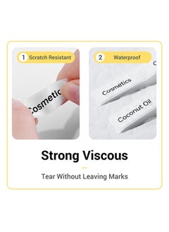 NIIMBOT D11/D110/D101 Label Maker Tape Adhesive White Label Sticker Waterproof Thermal Label Paper for Barcode Printing 12*22mm White  - Image 5