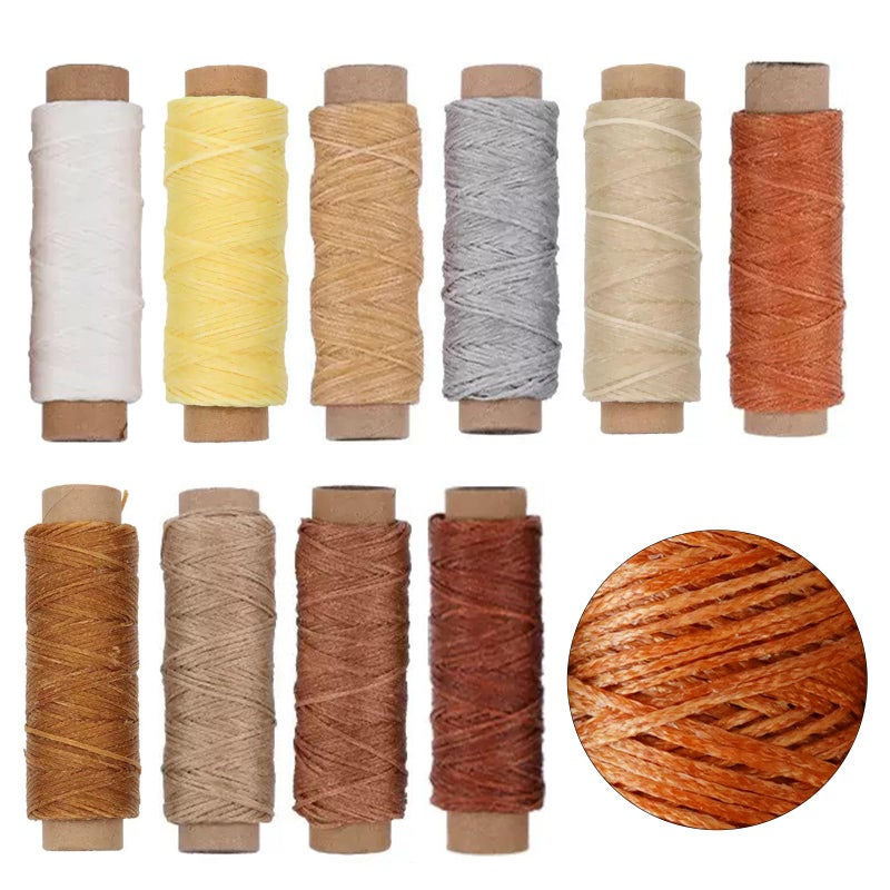 FNV Leather Sewing kit, Leather Stitch with Waxed Thread, Needles, Awls and Hand Stitching Tools. Suitable for Adults DIY Gifts, Home DIY Work. - Image 3