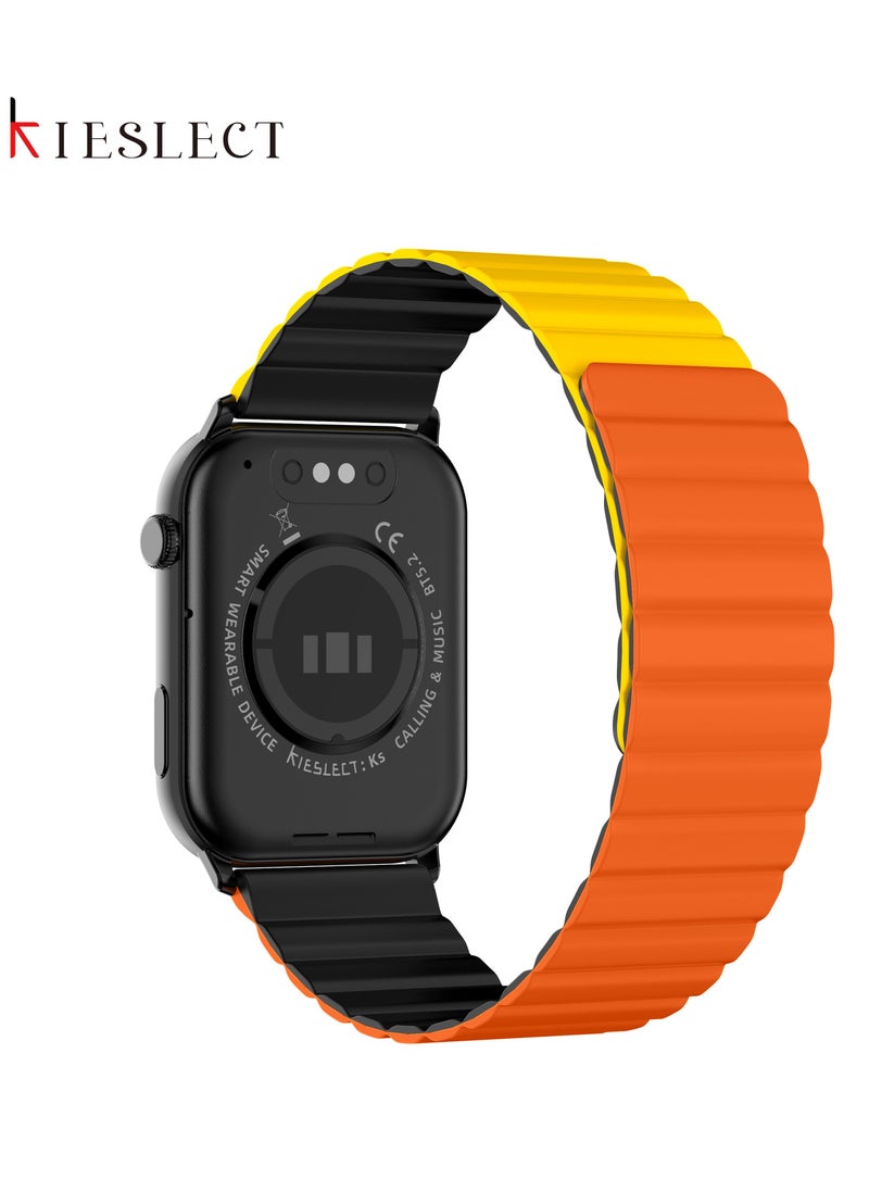 KIESLECT - Calling Smartwatch Ks With 1.78”Colorful AMOLED Always on Display/SpO2,Heart Rate Monitor 100 Sports Modes,AI Voice Assistant Double Straps IP68 Waterproof For both Android and IOS（Black） - Image 1