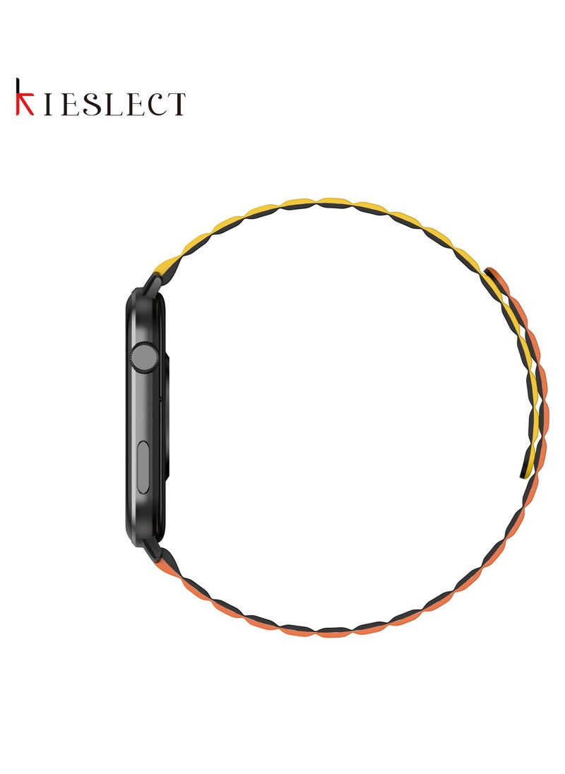 KIESLECT - Calling Smartwatch Ks With 1.78”Colorful AMOLED Always on Display/SpO2,Heart Rate Monitor 100 Sports Modes,AI Voice Assistant Double Straps IP68 Waterproof For both Android and IOS（Black） - Image 1