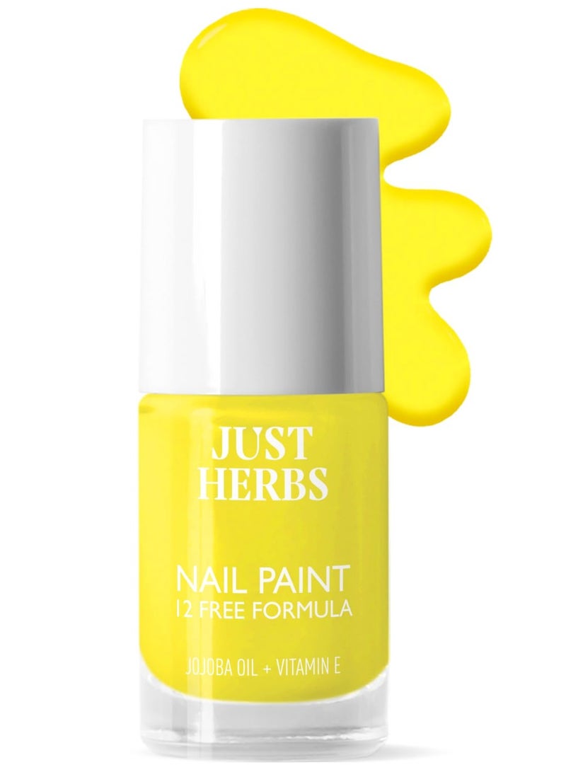 Just Herbs Nail Polish 12 COLOUR Electric Lime - Image 1