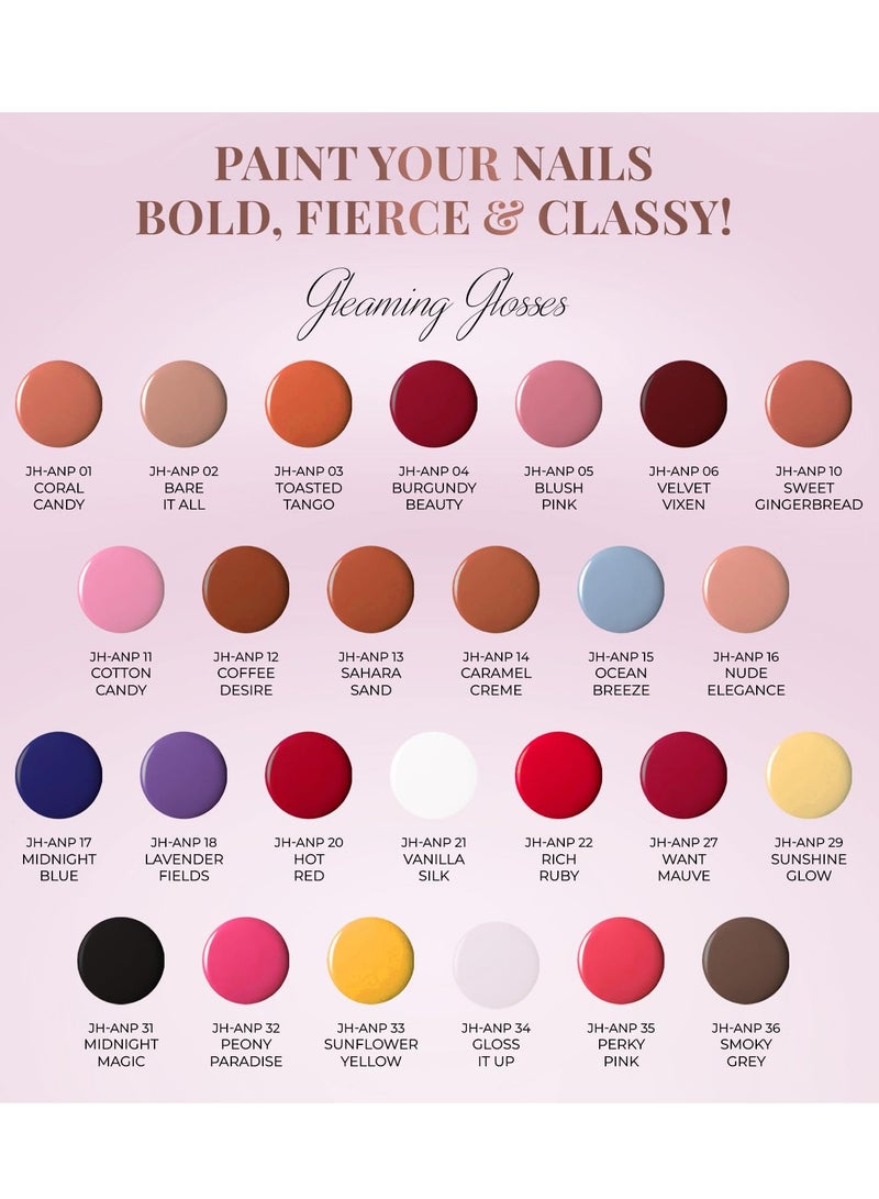 Just Herbs Nail Polish 12 COLOUR Electric Lime - Image 2