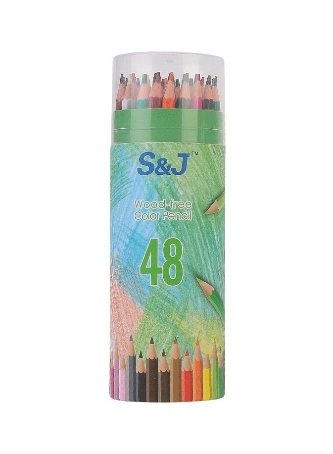 Generic 48-Color Colored Pencils Set - Premium Quality Drawing & Sketching Art Supplies for Students and Artists - Image 1