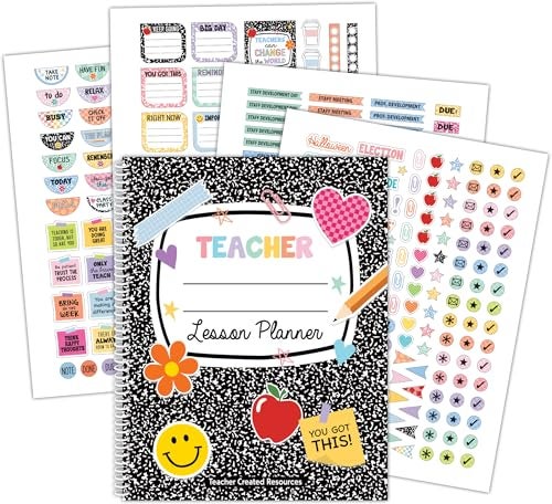 Teacher Created Resources Cool for School Teacher Plan Book TCR9329 - Image 1