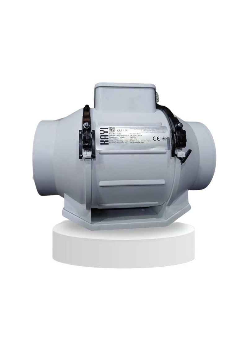 Powerful plastic blower for silent dust and air removal – suitable for offices and electronic equipment – ​​internal motor and direct cord connection – 15 cm diameter ( 5" )– white - Image 1