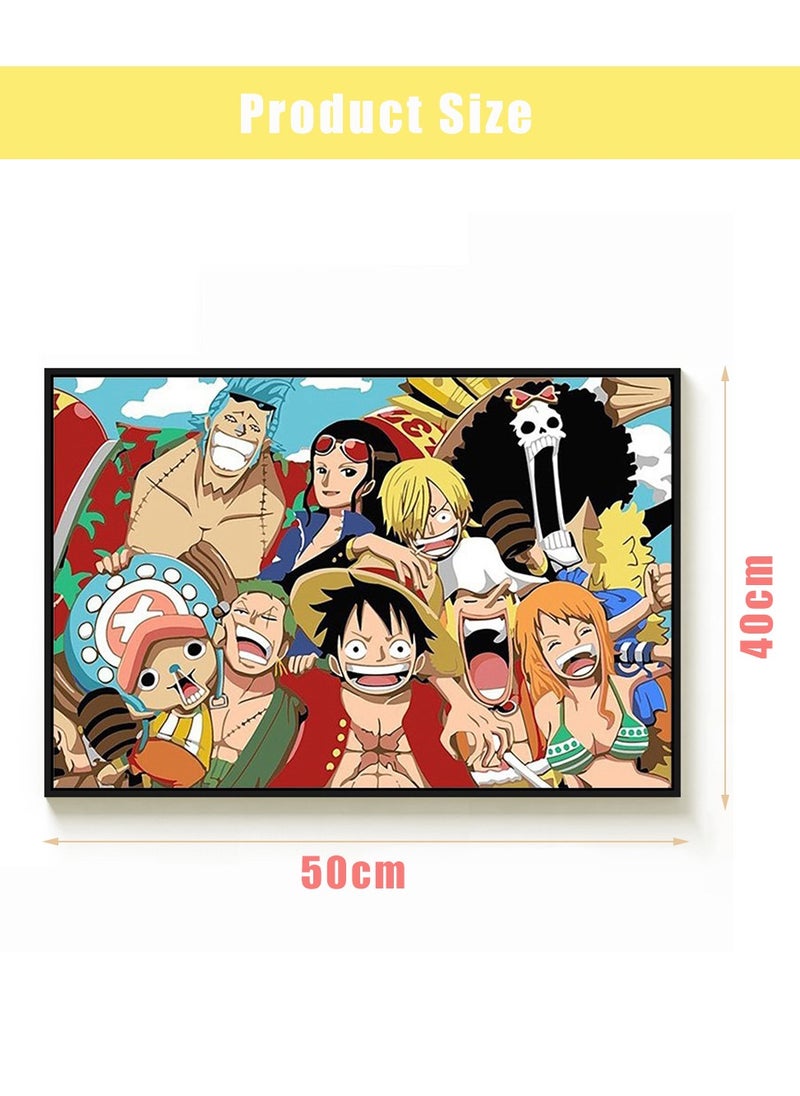 MileMelo Anime DIY Painting By Numbers Kit Canvas Oil Painting Hand Painted With Wooden Inner Frame 40×50cm  - Image 2