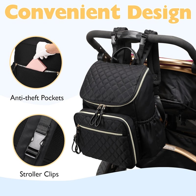 LORADI Large Capacity Diaper Bag Backpack - Image 5