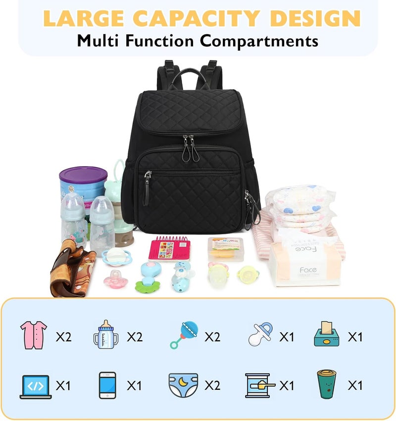 LORADI Large Capacity Diaper Bag Backpack - Image 3