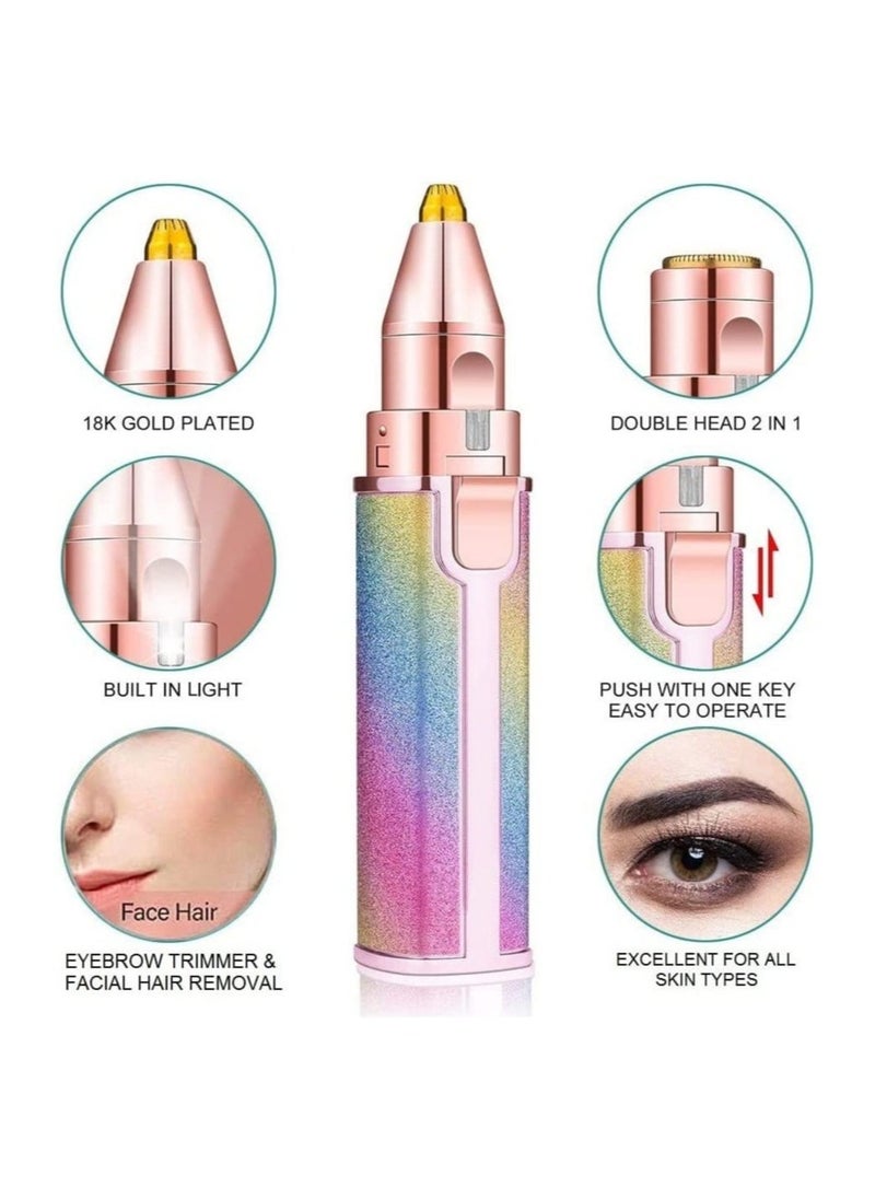 ELTRAZONE Facial Hair Removal for Women Man Electric Eyebrow Shaper Trimmer Eye Brow Hair Remover Perfect Painless Shaver Device Lady Face Razor Lip - Image 3