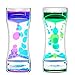 FKYTION Liquid Motion Bubbler Timer Pack of 2 Great Desktop Colorful Hourglass Liquid Bubbler Small Calming Relaxing Toys Sensory Anxiety Autism ADHD Fidget Toys - Image 3