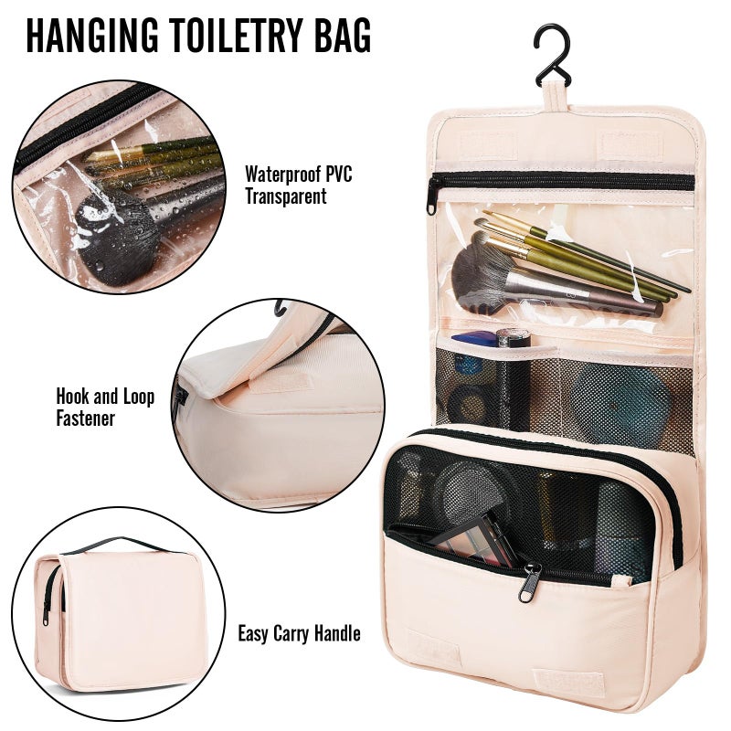 Veken 8 Set Packing Cubes, Christmas Gifts for Women Mom Girl Her Birthday, Cruise Ship Travel Essentials Accessories for Beach Vacation, Suitcase Organizer Bags for Luggage with Hanging Toiletry Bag - Image 3