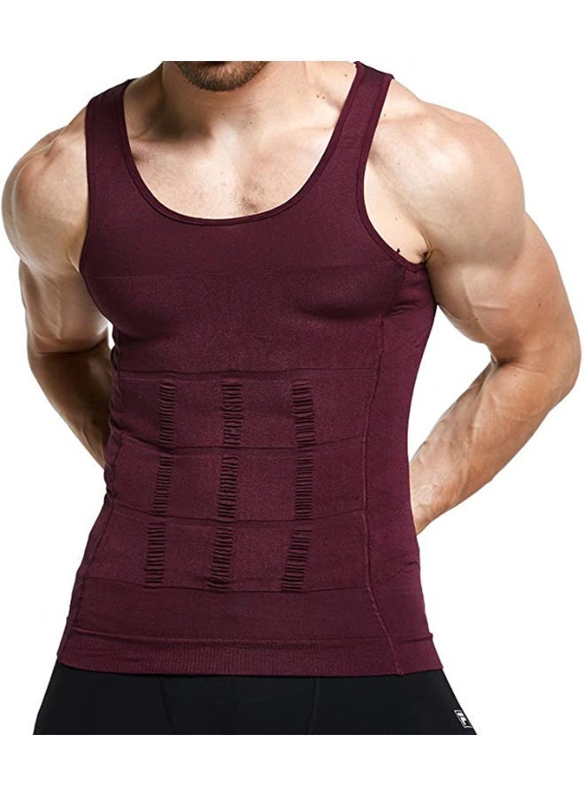 ناكسوس قميص داخلي رجالي من NAKXUS لتنحيف الجسم، قميص رياضي ضاغط، قميص داخلي لتنحيف الجسم، قميص داخلي لشد عضلات البطن - Image 1