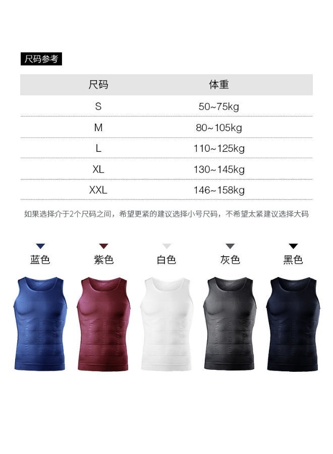 ناكسوس قميص داخلي رجالي من NAKXUS لتنحيف الجسم، قميص رياضي ضاغط، قميص داخلي لتنحيف الجسم، قميص داخلي لشد عضلات البطن - Image 3