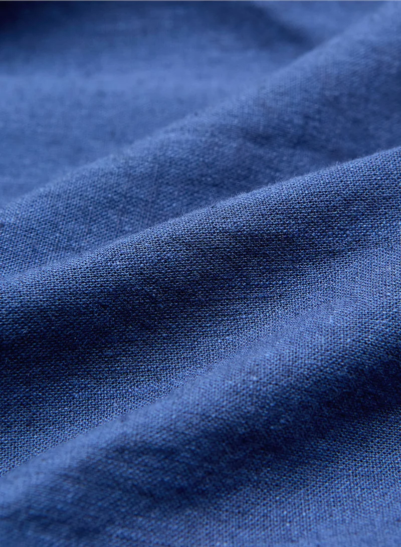 GIORDANO  Men's Slim Linen Cotton Solid Shirt for Men | Best Price UAE