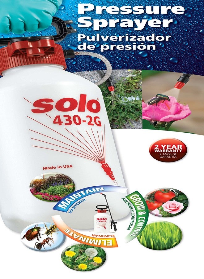 SOLO 430-2G Handheld Sprayer Farm & Landscape, 2-Gallon, White - Image 2
