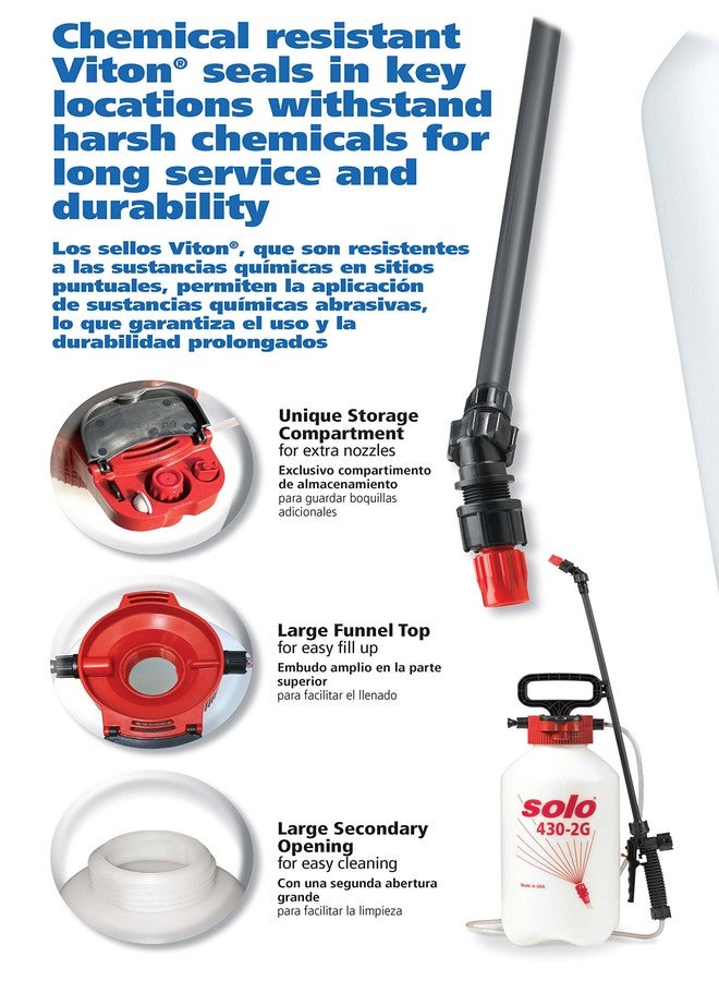 SOLO 430-2G Handheld Sprayer Farm & Landscape, 2-Gallon, White - Image 5