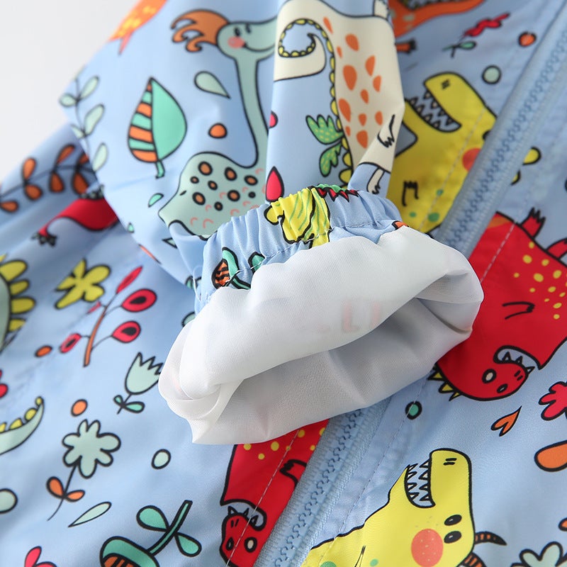 New Boys' Coat Airplane Printed Baby Windbreaker Jacket Children'S Wear Jacket - Image 5