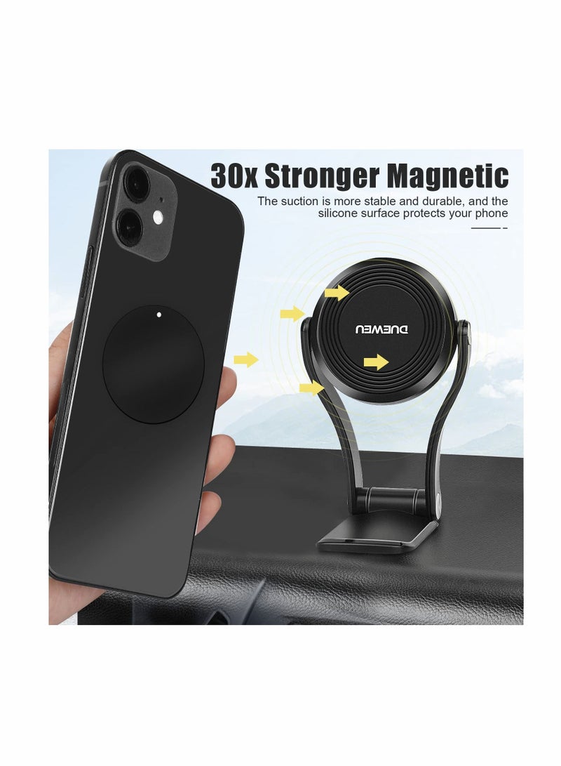 SYOSI Car Magnetic Cell Phone Holder Mount, KASTWAVE Mobile Phone Magnetic Car Mount Super Strong Magnet Windshield Dashboard Dash Kitchen Stand for iPhone for Samsung Smartphones - Image 2