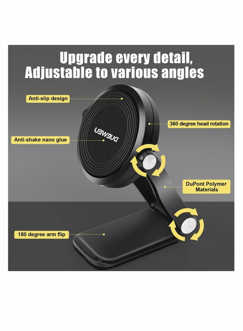 SYOSI Car Magnetic Cell Phone Holder Mount, KASTWAVE Mobile Phone Magnetic Car Mount Super Strong Magnet Windshield Dashboard Dash Kitchen Stand for iPhone for Samsung Smartphones - Image 4