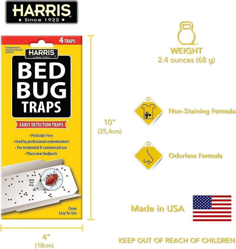 Harris Bed Bug Early Detection Glue Traps (4/Pack) - Image 3