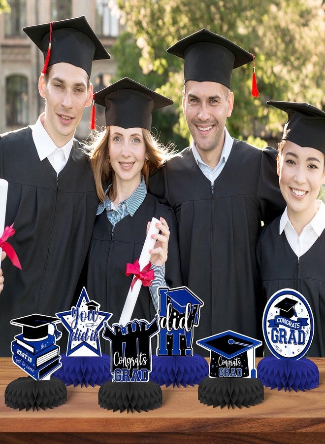 KSKSPE Graduation Theme Party Decorations,9 PCS KSKSPE Graduation Centerpieces for Tables Honeycomb Centerpieces 3D Party Decor Supplies Boys Girls - Image 5